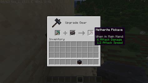 Azure silver ore can be found in the End at most heights. . Netherite pickaxe recipe